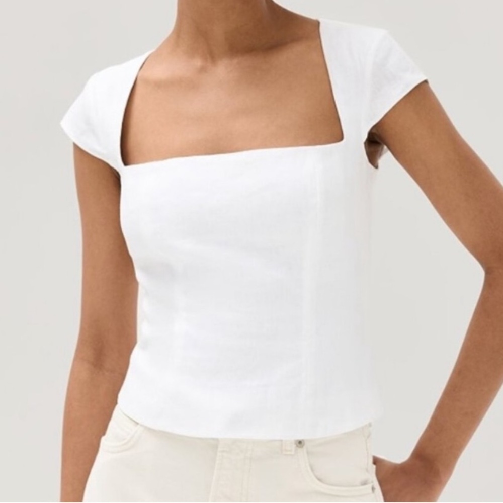 Reformation Cora Linen Top